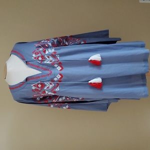 Mudpie Tillery Tunic Stonewash - NWT
